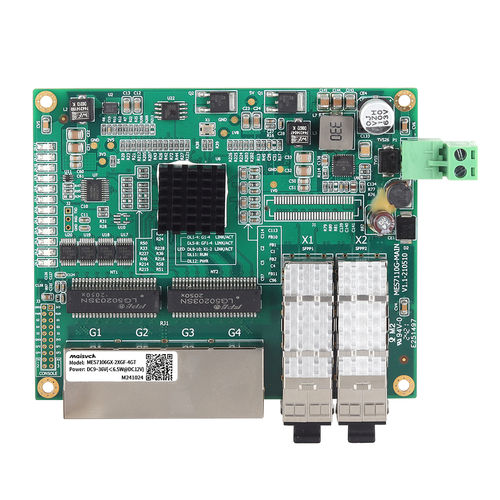 Conmutador Ethernet administrable - MES7106GX-2XGF-4GT - Maisvch - 6 puertos / de nivel 2 / embarcado