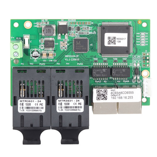 Conmutador Ethernet administrable - MES5104-2F - Maisvch - 4 puertos / de nivel 2 / embarcado