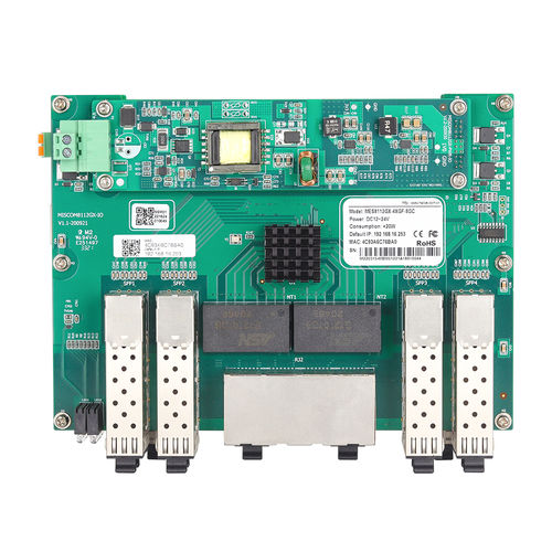 Conmutador Ethernet administrable - MES8112GX-4XGF-8GC - Maisvch - 12 puertos / de nivel 3 / gigabit