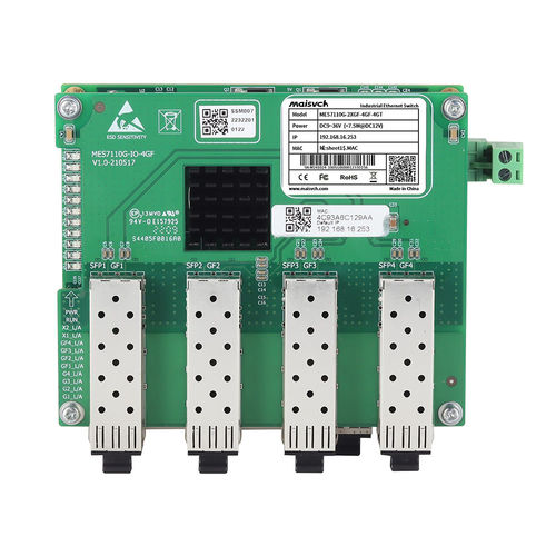 Conmutador Ethernet administrable - MES7110GX-2XGF-4GF-4GT - Maisvch - 10 puertos / embarcado / estándar