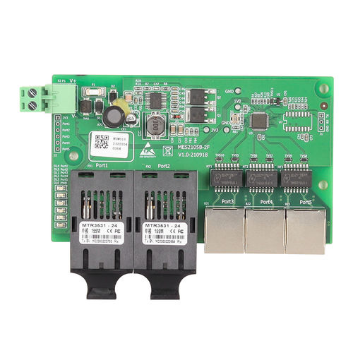 Conmutador Ethernet no administrable - MES2105B-2F - Maisvch - 5 puertos / 10/100BaseT(X) / de nivel 2