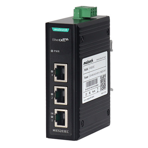 Conmutador Ethernet no administrable - MIES203EC - Maisvch - 3 puertos / en riel DIN / para inserción
