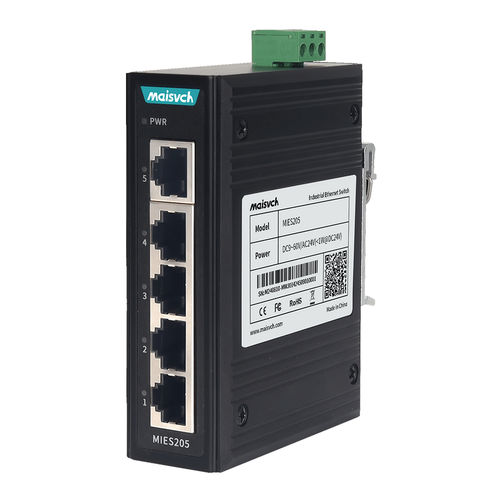 Conmutador Ethernet no administrable - MIES205 - Maisvch - 5 puertos / de nivel 2 / en riel DIN