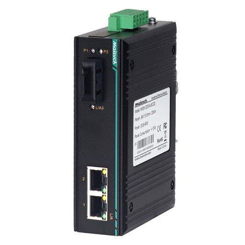 Convertidor de medios - MIEN1203-F - Maisvch - de Ethernet a fibra óptica / en riel DIN