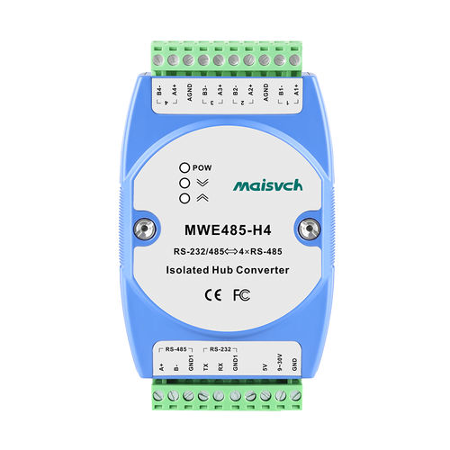 Convertidor en serie - MWE485-H4 - Maisvch - RS-232 a RS-485 / en riel DIN / industrial