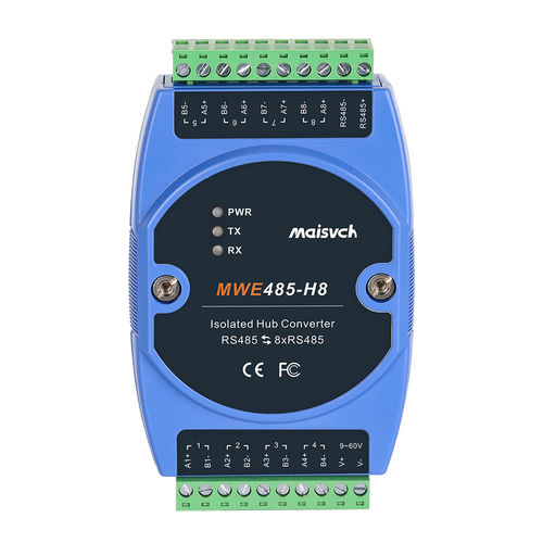 Convertidor RS-485 - MWE485-H8 - Maisvch - en riel DIN / industrial / aislado