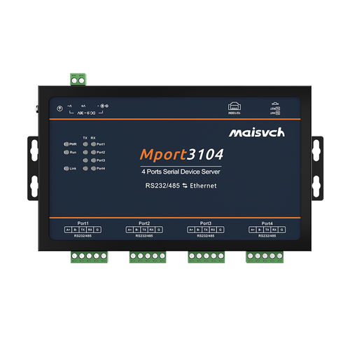 Servidor de periférico RS-485 - Mport3104 - Maisvch - LAN / Modbus RTU / RS-422