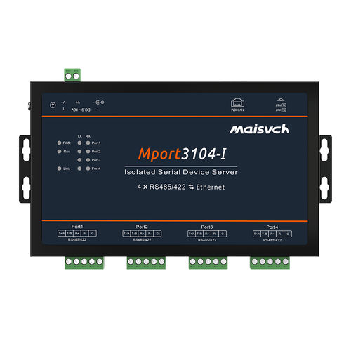Servidor de periférico Modbus RTU - Mport3104-I - Maisvch - RS422/RS485 / Modbus TCP / RJ45