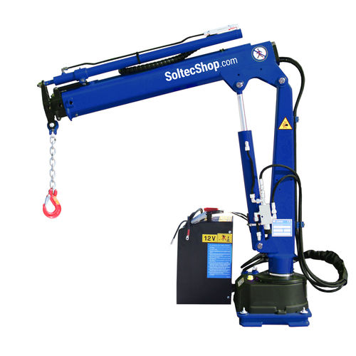 Minigrúa ligera - 50 - Soltec srl - fija / con brazo articulado / para obra