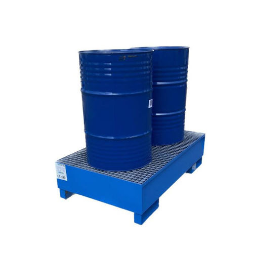 Cubeta de retención para barriles - Soltec srl - de 4 bidones / de 2 bidones / de metal pintado