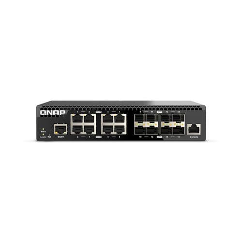 Conmutador Ethernet administrable - QSW-M3216R-8S8T - QNAP - 16 puertos / de nivel 2 / 2.5 GbE