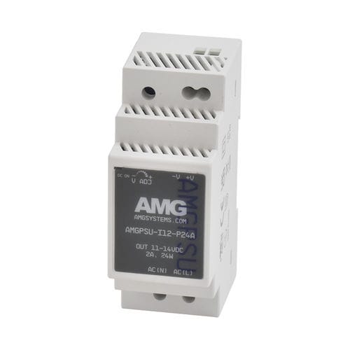 Alimentación eléctrica en riel DIN - AMGPSU-I12-P24A  - AMG Systems - AC/DC / ajustable / con protección contra sobrecargas