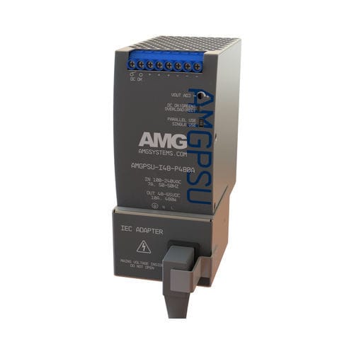 Alimentación eléctrica en riel DIN - AMGPSU-I48-P480A-IEC - AMG Systems - AC/DC / ajustable / IP20