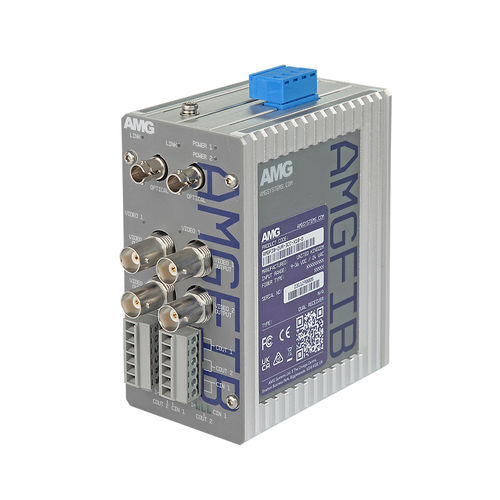 Convertidor digital - AMGFIB-2VR-3CC-S1B-D - AMG Systems - de vídeo / CVBS / en riel DIN