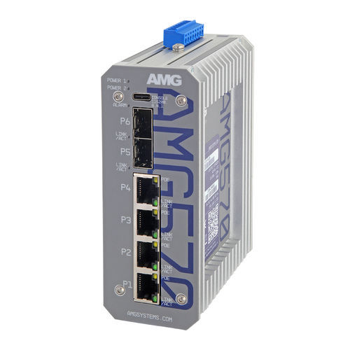 Conmutador Ethernet administrable - AMG570-4GAT-2S-P120 - AMG Systems - 6 puertos / Gigabit Ethernet / de nivel 3