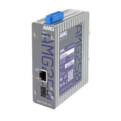 Convertidor de medios - AMG250-1F-1S - AMG Systems - Ethernet / Gigabit Ethernet / en riel DIN