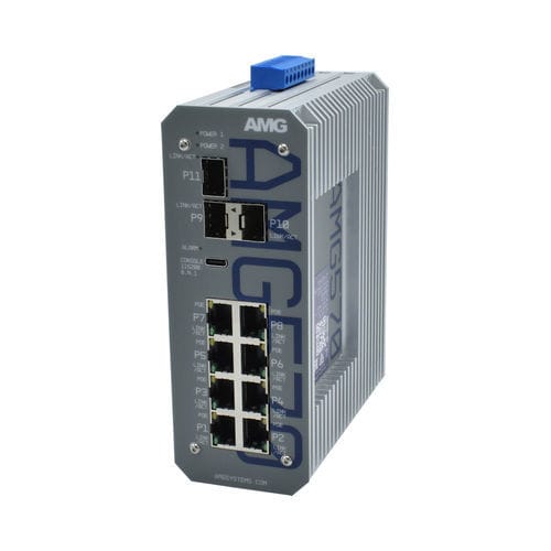 Conmutador Ethernet administrable - AMG570-8GAT-3S-P240 - AMG Systems - 11 puertos / Gigabit Ethernet / de nivel 3