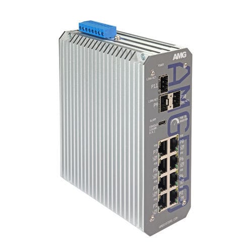 Conmutador Ethernet administrable - AMG570-8GAT-3S-P90-LV - AMG Systems - 11 puertos / Gigabit Ethernet / de nivel 3