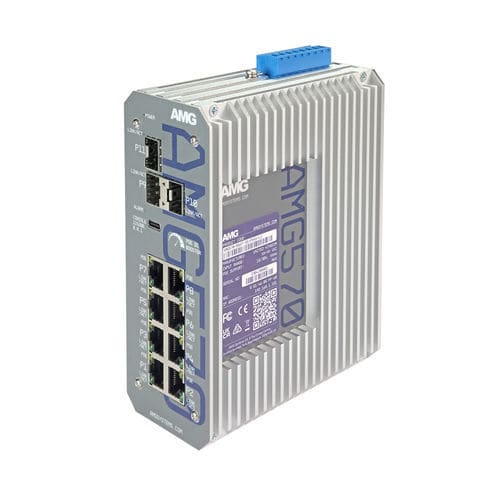 Conmutador Ethernet administrable - AMG570-8GAT-3S-P190-LV - AMG Systems - 11 puertos / Gigabit Ethernet / de nivel 3