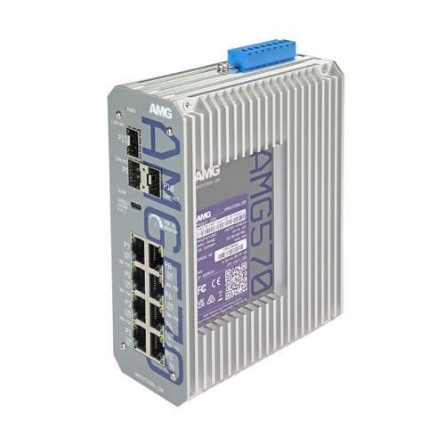 Conmutador Ethernet administrable - AMG570-2GBT-4GAT-2G-3S-P290-LV - AMG Systems - 11 puertos / Gigabit Ethernet / en riel DIN