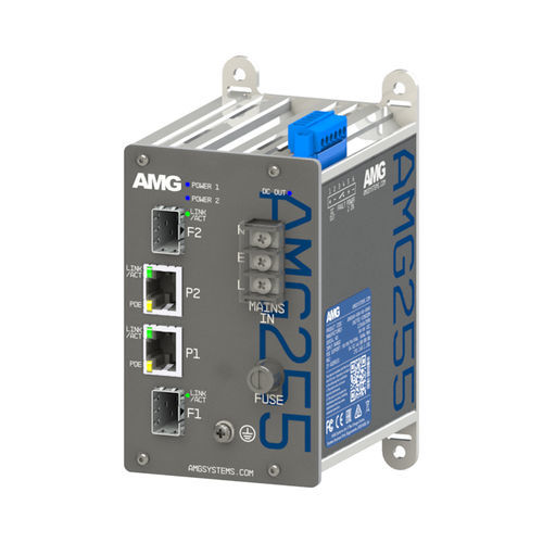 Convertidor de medios - AMG255-2F-2S-T - AMG Systems - Ethernet / Gigabit Ethernet / en riel DIN