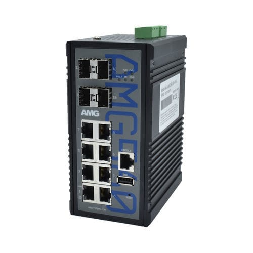 Conmutador Ethernet administrable - AMG560-8G-4XS  - AMG Systems - 12 puertos / de nivel 2 / Gigabit Ethernet