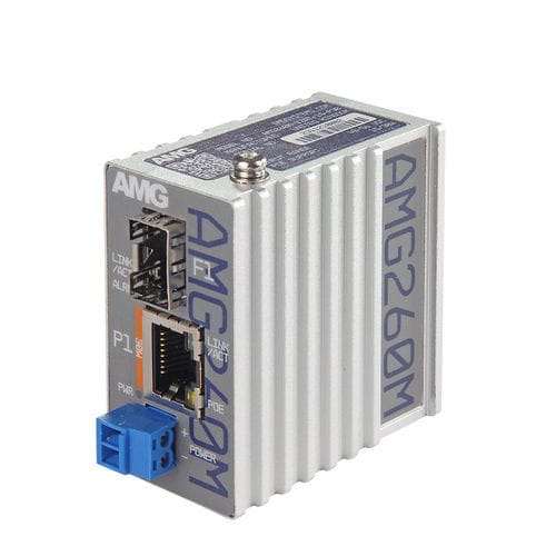Convertidor de medios - AMG260M-1FAT-1S-P30 - AMG Systems - Ethernet / en riel DIN / compacto