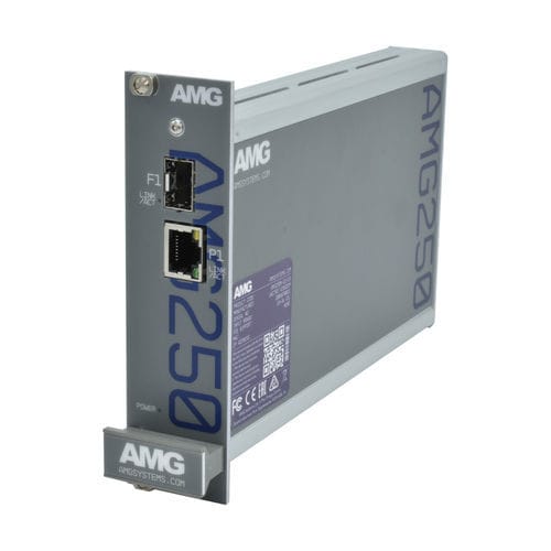 Convertidor de medios - AMG250R-1F-1S - AMG Systems - Ethernet / Gigabit Ethernet / en rack