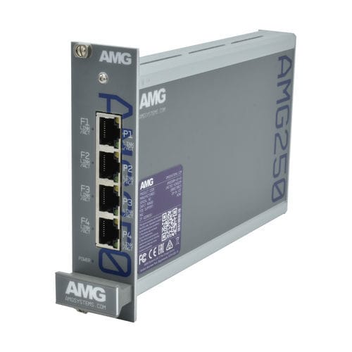 Convertidor de medios - AMG250R-4F-4S - AMG Systems - Ethernet / Gigabit Ethernet / en rack