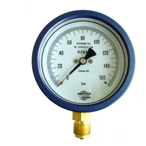 Manómetro de esfera - M19	 - PROTAIS-VIGIL  HYDROPNEU TECHNOLOGIC - de acero inoxidable / de aluminio / para gas