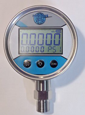 Manómetro absoluto - PVQYB108/118 - PROTAIS-VIGIL  HYDROPNEU TECHNOLOGIC - relativo / digital / con montaje trasero