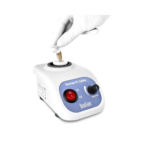 Agitador de laboratorio vórtex - V-1 plus - Biosan - de mezcla / para tuberías / de mesa