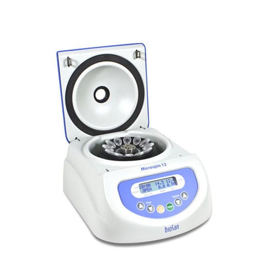 Centrífugadora de laboratorio - Microspin 12 - Biosan - compacta / vertical / automática