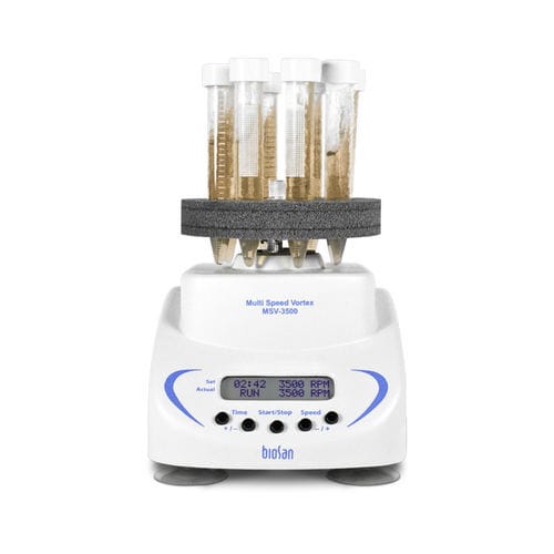 Agitador de laboratorio vórtex - MSV-3500 - Biosan - digital / de tubos de ensayo / de mezcla