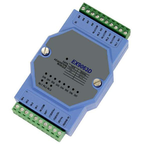 Módulo E/S digital - RT-EX-9063D - LOGICIO - Modbus / 8 entradas digitales / con salida de relé