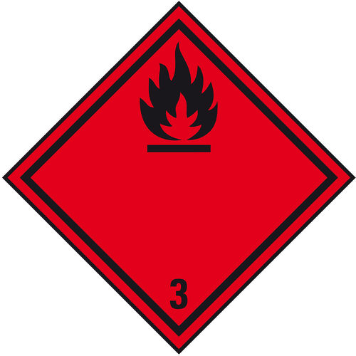 Etiqueta de seguridad - 70076 - Kroschke sign-international GmbH - autoadhesiva / para líquido inflamable / industrial