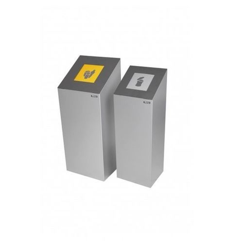 Cubo de basura con tapa - T03U14 - Recycleoffice - de seguridad / hermético