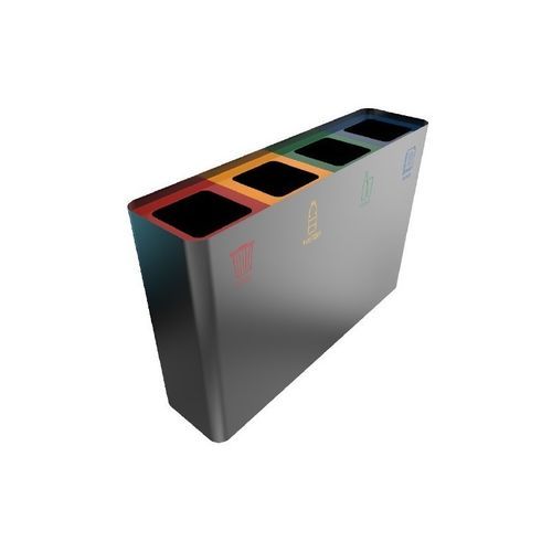 Contenedor de residuos para reciclaje - T02E83 - Recycleoffice - de reciclaje