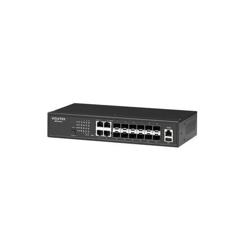 Conmutador Ethernet administrable - MEN-6412 - Volktek - 12 puertos / en rack / en línea
