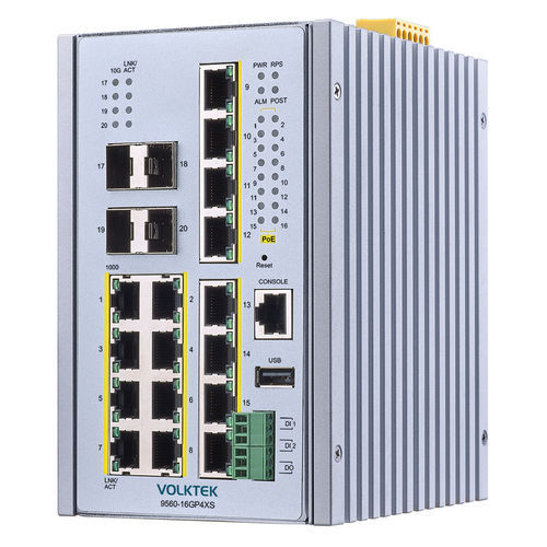 Conmutador Ethernet administrable - 9560-16GP4XS - Volktek - 20 puertos / de nivel 2 / Gigabit Ethernet