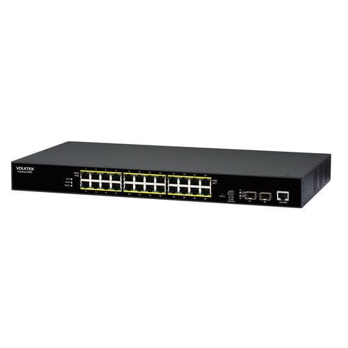 Conmutador Ethernet administrable - 9005-24GP2GS series - Volktek - 24 puertos PoE / montado en rack / de interior