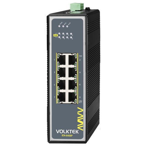 Conmutador Ethernet no administrable - IEN-8408P-24V - Volktek - 8 puertos / ProfiNet / EtherNet/IP