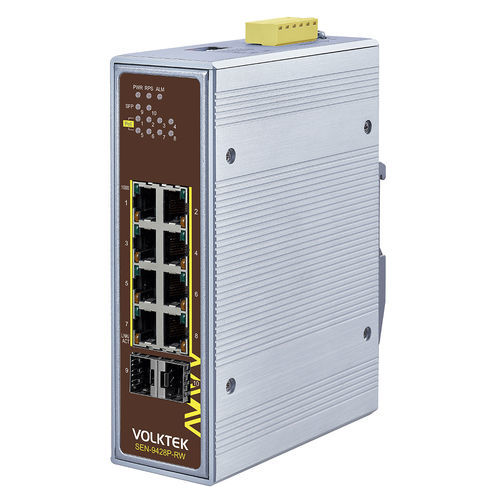 Conmutador Ethernet no administrable - SEN-9428P-24V-RW - Volktek - 10 puertos / Gigabit Ethernet / ProfiNet