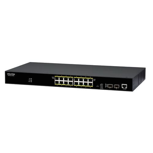 Conmutador Ethernet administrable - 9005-16GP2GS series - Volktek - 16 puertos / montado en rack / de interior