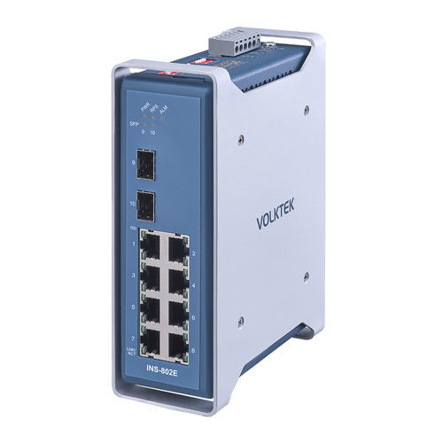 Conmutador Ethernet no administrable - INS-802E - Volktek - 10 puertos / ProfiNet / EtherNet/IP