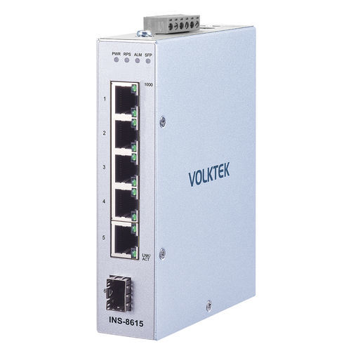Conmutador Ethernet administrable - INS-8615 - Volktek - 6 puertos / Gigabit Ethernet / en riel DIN