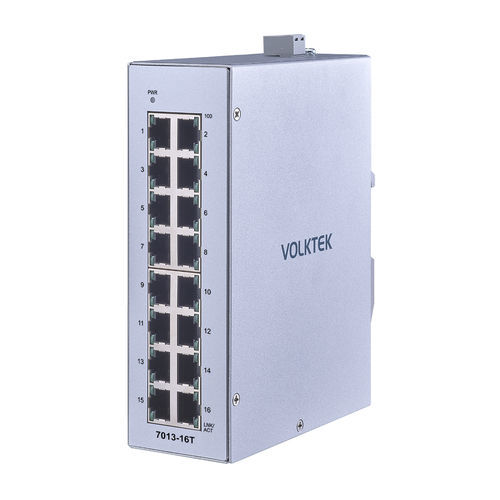 Conmutador Ethernet no administrable - 7013-16T-I - Volktek - 16 puertos / ProfiNet / en riel DIN
