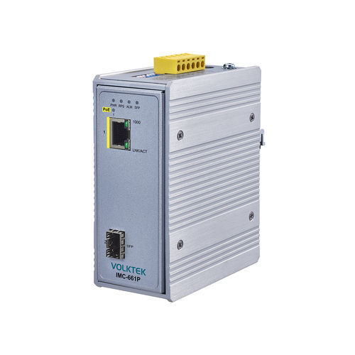 Convertidor de medios - IMC-661P - Volktek - de señal / Ethernet / en riel DIN