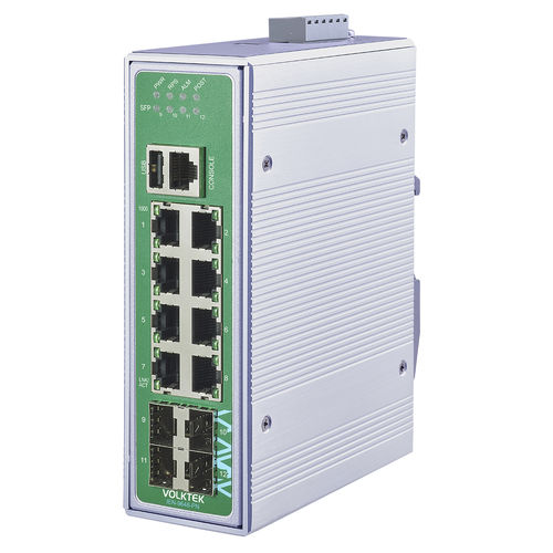 Conmutador Ethernet administrable - IEN-9648-PN - Volktek - 12 puertos / Gigabit Ethernet / ProfiNet