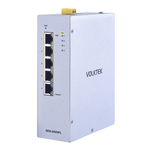 Conmutador Ethernet administrable - SEN-8405PL-24V - Volktek - inteligente / 5 puertos / de nivel 2